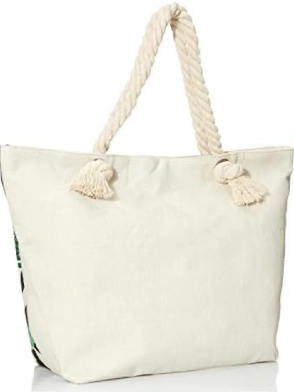 SPACIOUS 🌴💚TROPICAL💚🌴 ROPE HANDLE EXTRA LARGE BEACH TOTE BAG 🌟NEW🌟